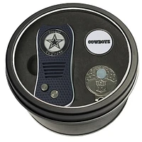 Dallas Cowboys Divot Tool Ball Marker & Cap Clip Personalized Tin Gift Set