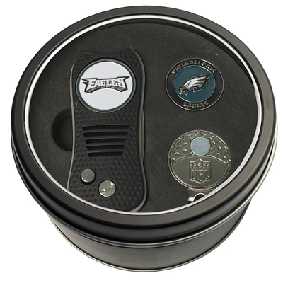 Philadelphia Eagles Divot Tool Ball Marker & Cap Clip Personalized Tin Gift Set