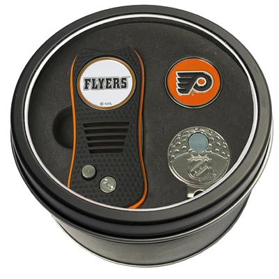 Philadelphia Flyers Divot Tool Ball Marker & Cap Clip Personalized Tin Gift Set