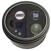 New York Giants Divot Tool Ball Marker & Cap Clip Personalized Tin Gift Set