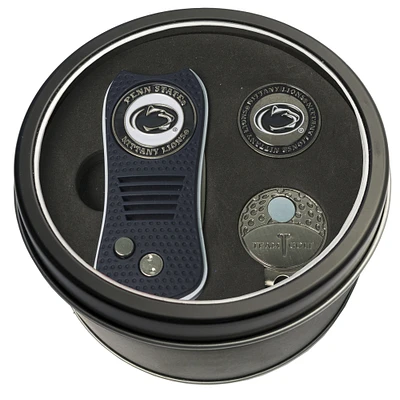 Penn State Nittany Lions Divot Tool Ball Marker & Cap Clip Personalized Tin Gift Set