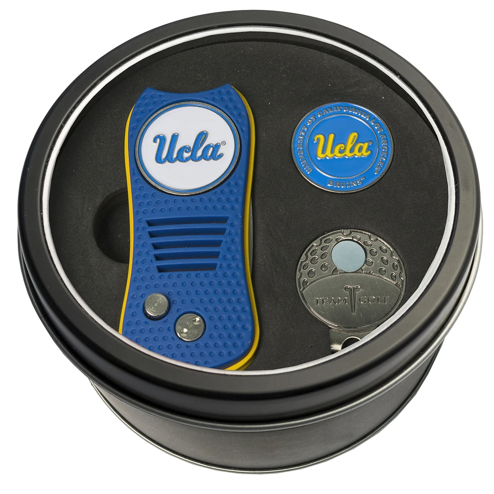 UCLA Bruins Divot Tool Ball Marker & Cap Clip Personalized Tin Gift Set