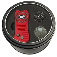 Georgia Bulldogs Divot Tool Ball Marker & Cap Clip Personalized Tin Gift Set