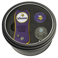 Minnesota Vikings Divot Tool Ball Marker & Cap Clip Personalized Tin Gift Set