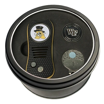 Wake Forest Demon Deacons Divot Tool Ball Marker & Cap Clip Personalized Tin Gift Set