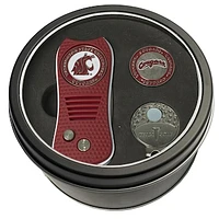 Washington State Cougars Divot Tool Ball Marker & Cap Clip Personalized Tin Gift Set