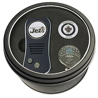 Winnipeg Jets Divot Tool Ball Marker & Cap Clip Personalized Tin Gift Set