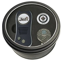 Winnipeg Jets Divot Tool Ball Marker & Cap Clip Personalized Tin Gift Set