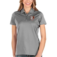 Women's Antigua Charcoal Bowling Green St. Falcons Balance Polo