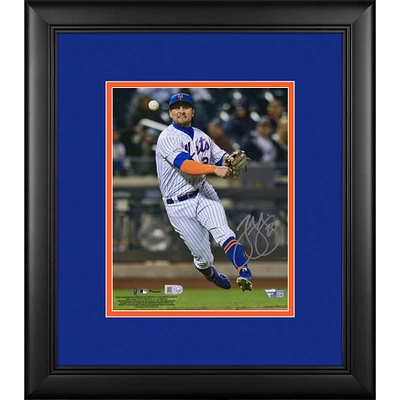 J.D. Davis New York Mets Framed Autographed 8" x 10" Throwing Photograph