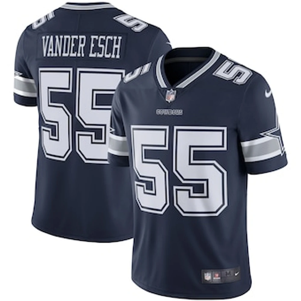 Men's Nike Leighton Vander Esch Navy Dallas Cowboys Vapor Limited Player Jersey