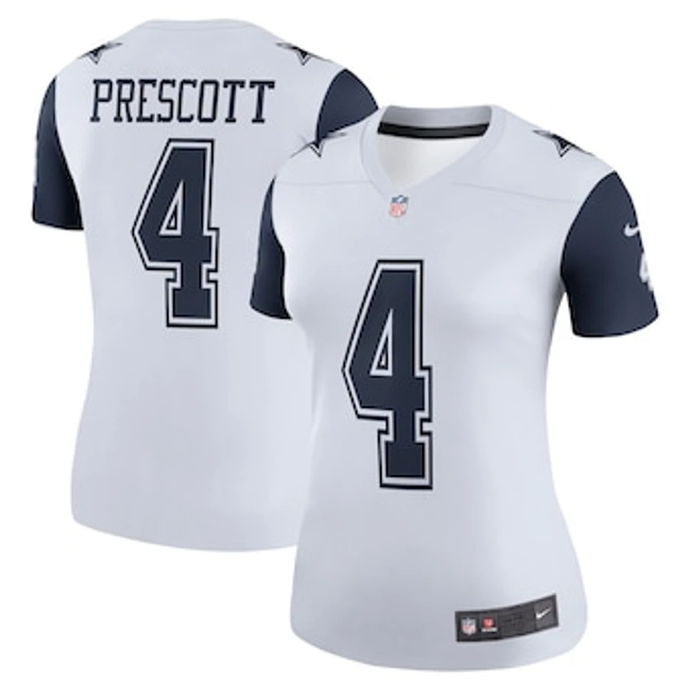 Women's Nike Dak Prescott  White Dallas Cowboys Legend Player Performance Top