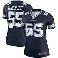 Women's Nike Leighton Vander Esch  Navy Dallas Cowboys Legend Player Performance Top