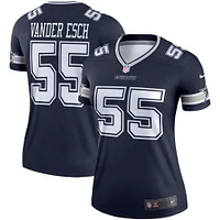 Women's Nike Leighton Vander Esch  Navy Dallas Cowboys Legend Player Performance Top