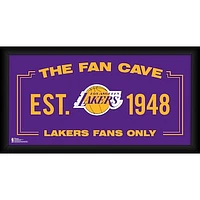 Los Angeles Lakers Framed 10" x 20" Fan Cave Collage