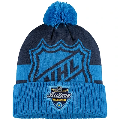 Youth Navy 2020 NHL All-Star Game Cuffed Knit Hat with Pom