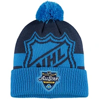 Youth Navy 2020 NHL All-Star Game Cuffed Knit Hat with Pom