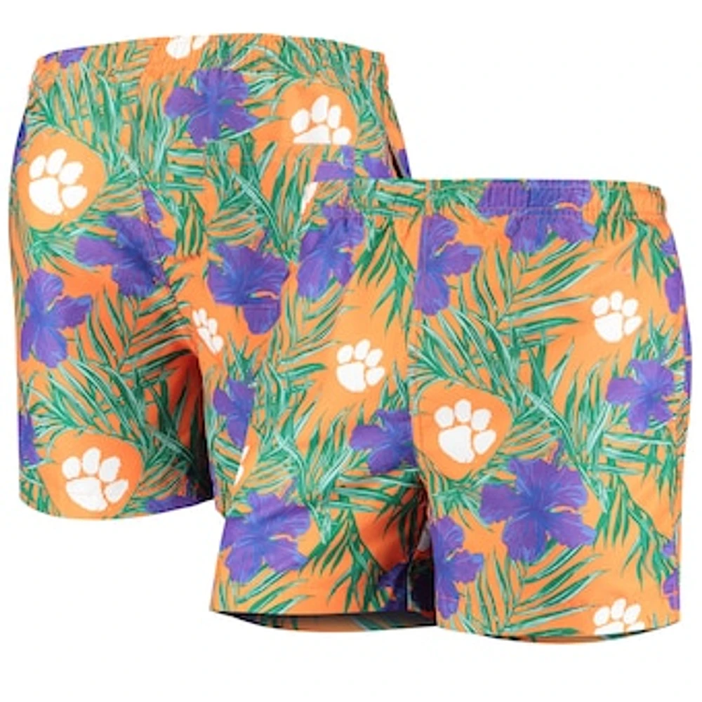 Men's Orange Clemson Tigers Swimming Trunks