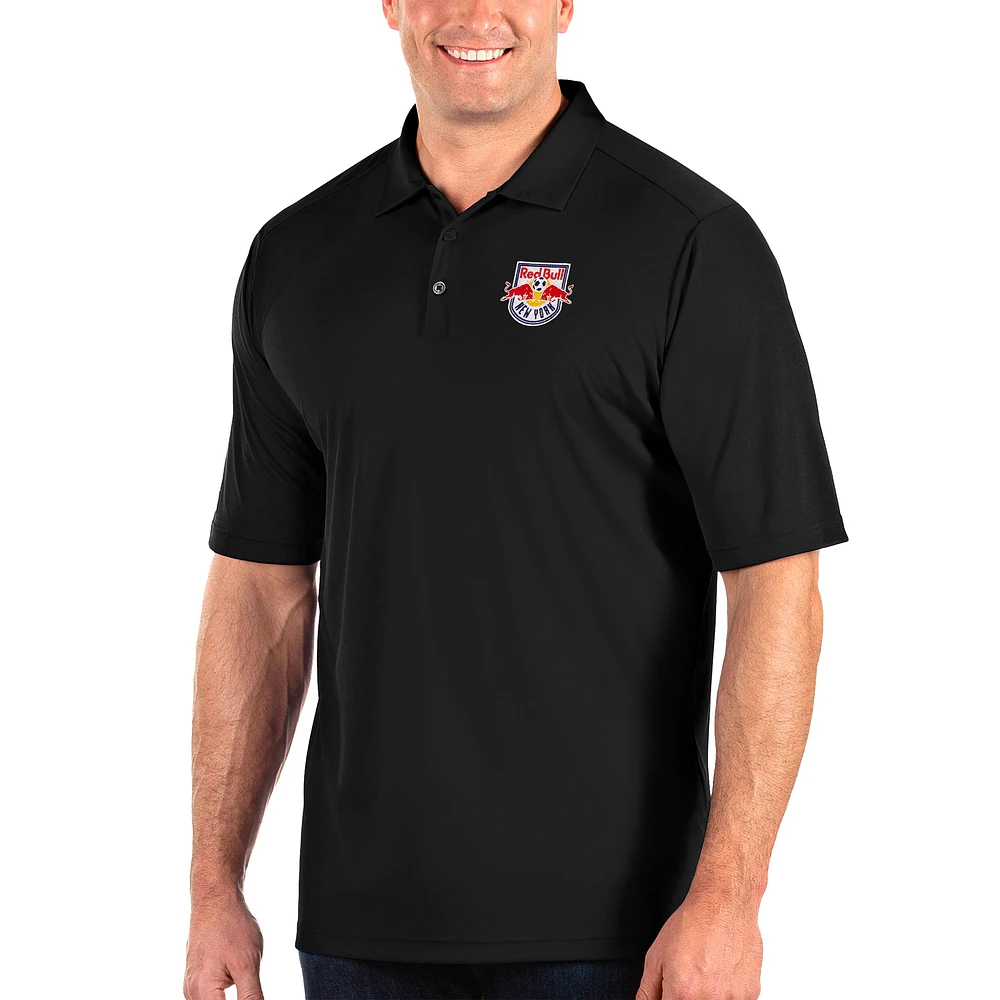 Men's Antigua Black New York Red Bulls Big & Tall Tribute Polo