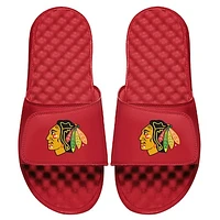 Youth ISlide Red Chicago Blackhawks Primary Logo Slide Sandals