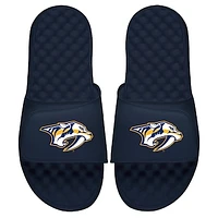 Youth ISlide Navy Nashville Predators Primary Logo Slide Sandals
