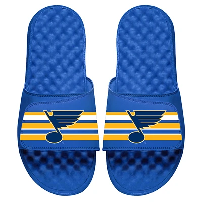 Men's ISlide Royal St. Louis Blues Stripe Logo Slide Sandals