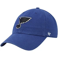 Men's '47 Blue St. Louis Blues Logo Clean Up Adjustable Hat