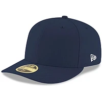 Men's New Era Navy Blank Low Profile 59FIFTY Fitted Hat