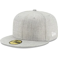Men's New Era Heathered Gray Blank 59FIFTY Fitted Hat