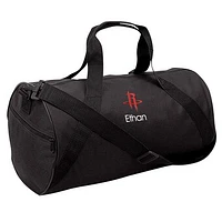 Youth Black Houston Rockets Personalized Duffle Bag