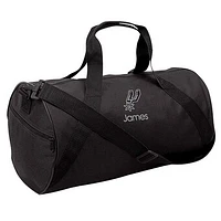 Youth Black San Antonio Spurs Personalized Duffle Bag