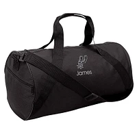 Youth Black San Antonio Spurs Personalized Duffle Bag