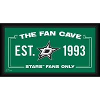 Dallas Stars Framed 10" x 20" Fan Cave Collage