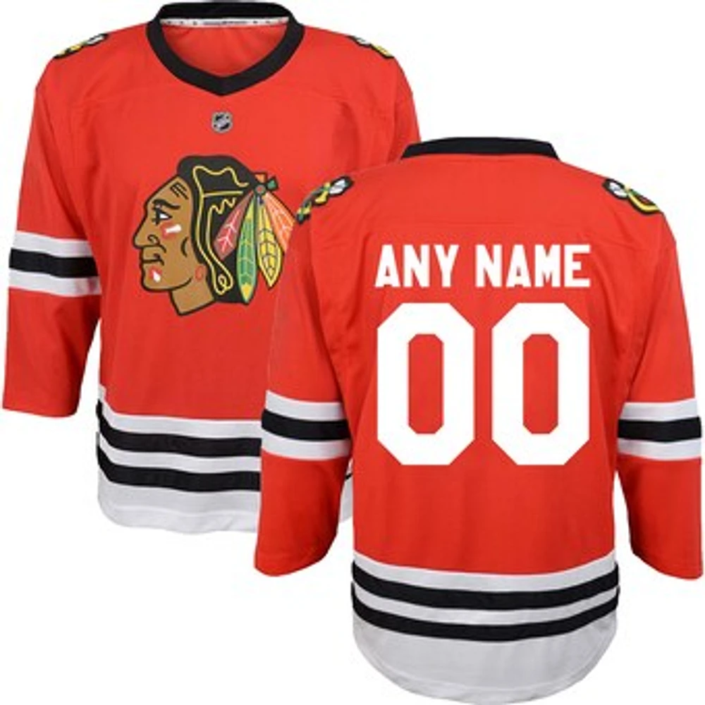 Infant Red Chicago Blackhawks Replica Custom Jersey