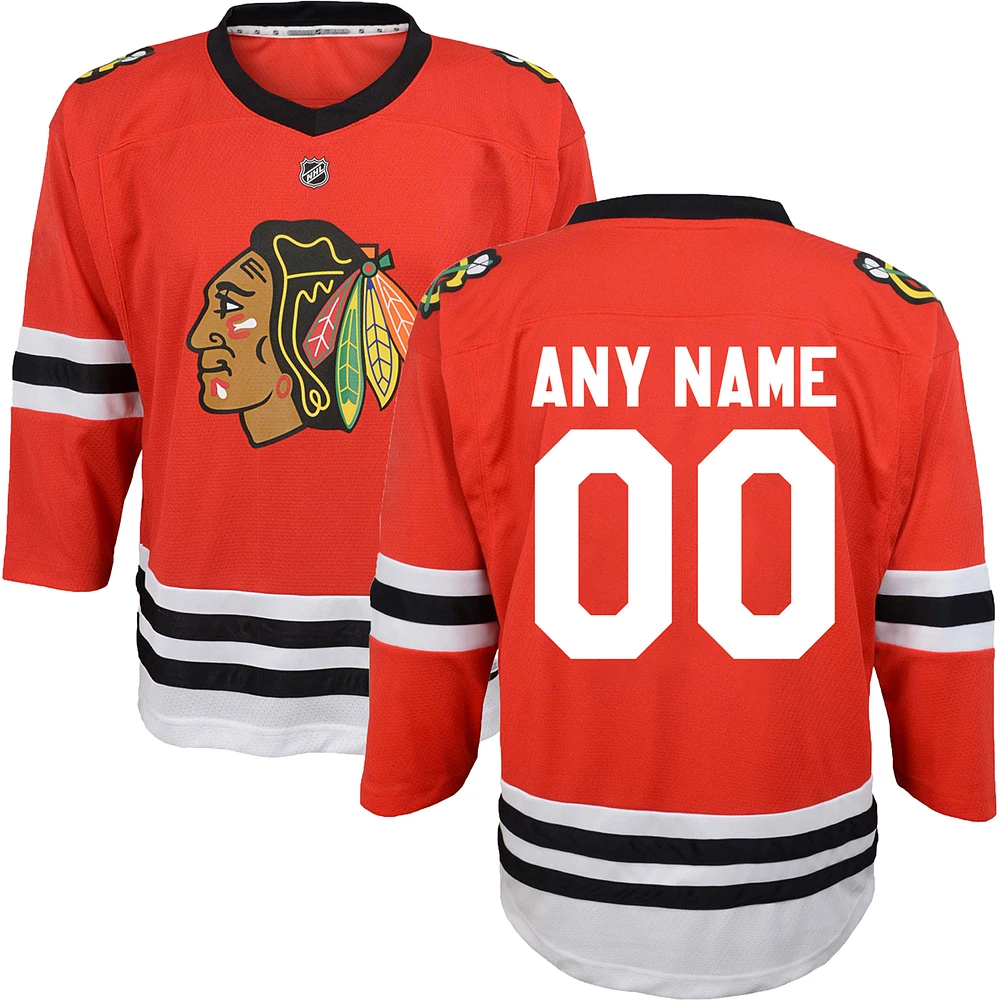 Infant Red Chicago Blackhawks Replica Custom Jersey