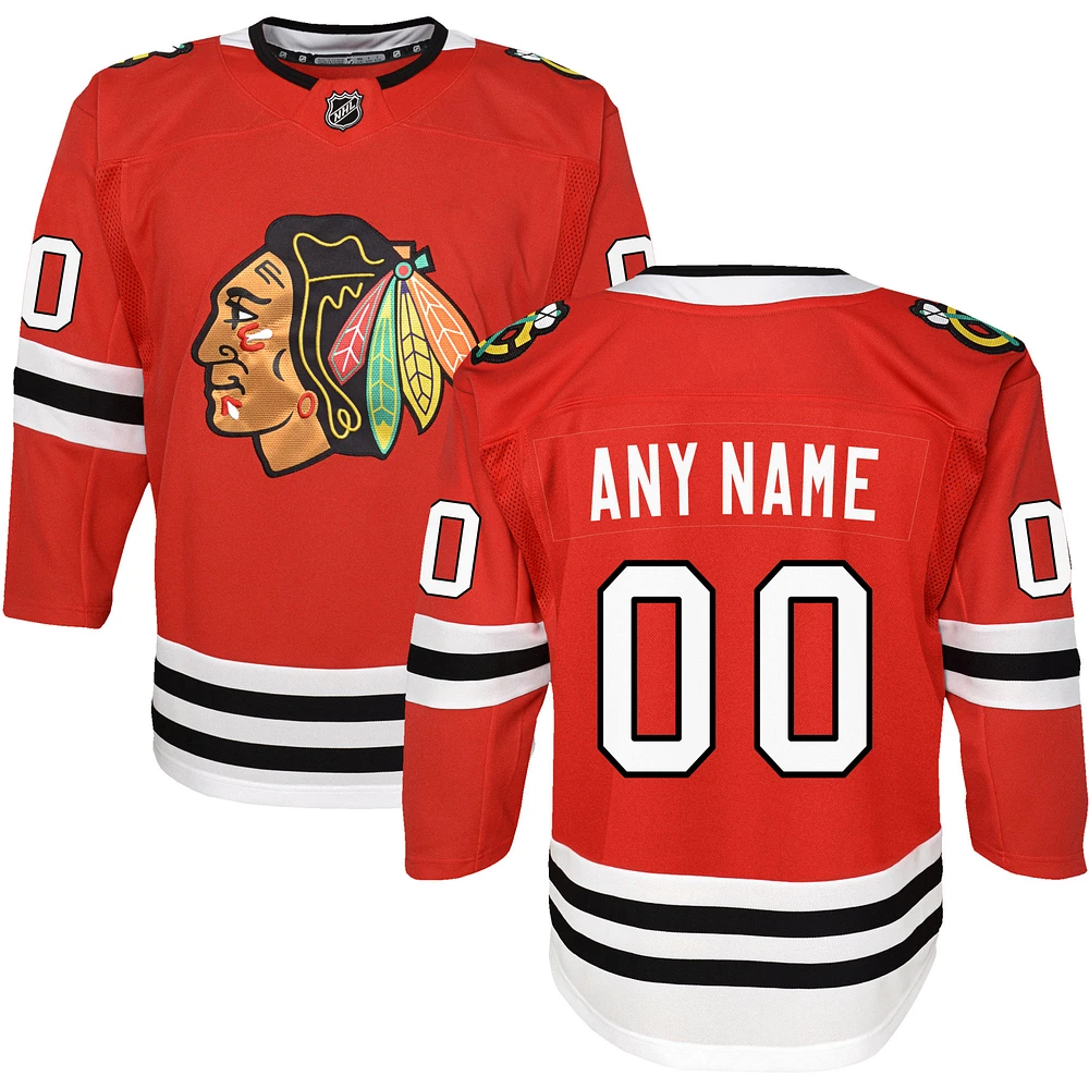 Youth Red Chicago Blackhawks Premier Custom Jersey