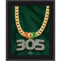 Miami Hurricanes 10.5" x 13" 2019 Turnover Chain Sublimated Plaque