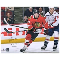 Fanatics Authentic Kirby Dach Chicago Blackhawks Autographed 16" x 20" NHL Debut Photograph with "NHL Debut 10/20/19" Inscription