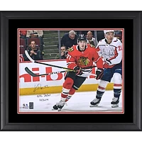 Kirby Dach Chicago Blackhawks Framed Autographed 16" x 20" NHL Debut Photograph with "NHL Debut 10/4/19" Inscription