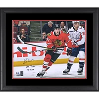 Kirby Dach Chicago Blackhawks Framed Autographed 16" x 20" NHL Debut Photograph with "NHL Debut 10/4/19" Inscription