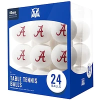 Alabama Crimson Tide 24-Count Logo Table Tennis Balls