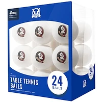 Florida State Seminoles 24-Count Logo Table Tennis Balls