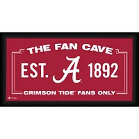 Alabama Crimson Tide Framed 10" x 20" Fan Cave Collage