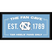 North Carolina Tar Heels Framed 10" x 20" Fan Cave Collage
