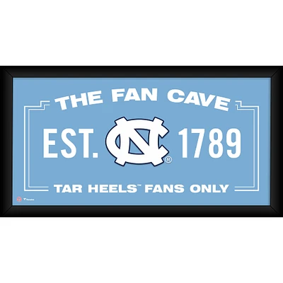 North Carolina Tar Heels Framed 10" x 20" Fan Cave Collage