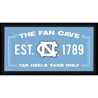 North Carolina Tar Heels Framed 10" x 20" Fan Cave Collage