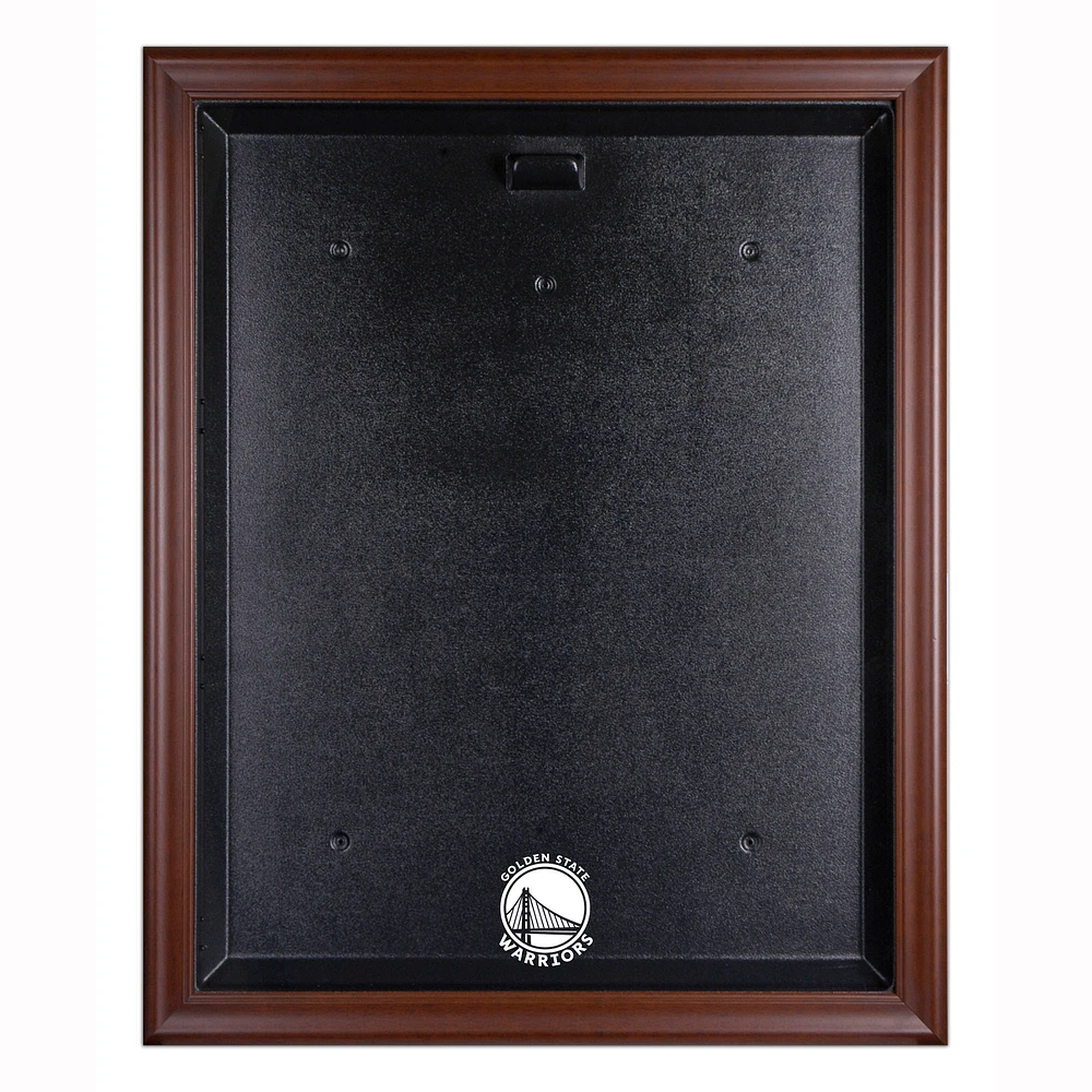 Golden State Warriors Brown Framed (2019-Present) Team Logo Jersey Display Case