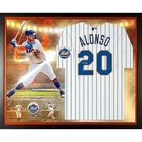 Pete Alonso New York Mets Framed Autographed Nike Authentic Jersey Collage