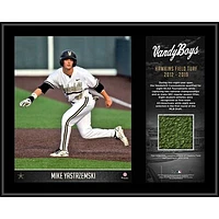 Mike Yastrzemski Vanderbilt Commodores 12" x 15" Sublimated Plaque with a Piece of Game-Used Artificial Turf