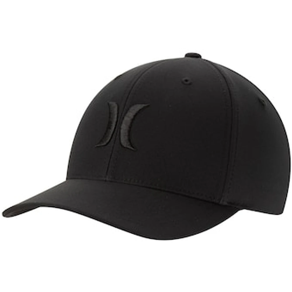 Men's Hurley Black One and Only Primary Logo Performance Flex - Hat